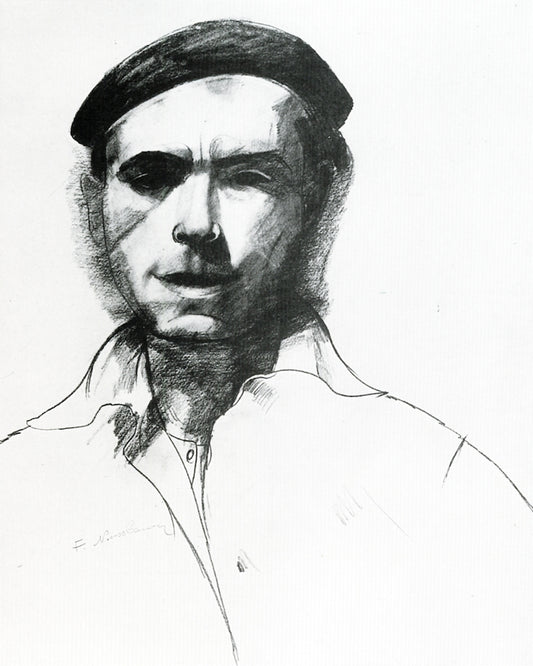 Self-Portrait with Beret by Felix Nussbaum,16x12(A3) Poster