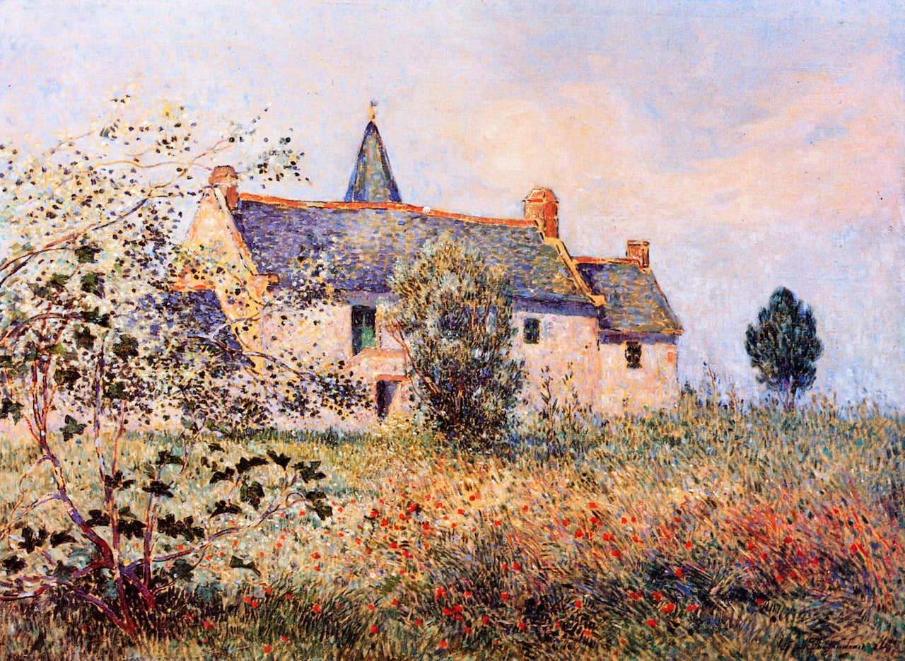 The Manor House at Vervaudaux by Ferdinand du Puigaudeau,A3(16x12")Poster