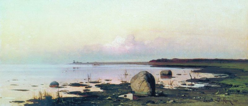 The Gulf of Findland, vintage artwork by Julius Klever, 12x8" (A4) Poster