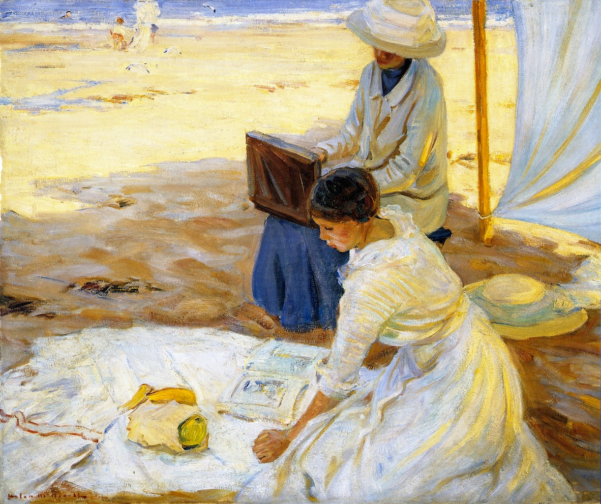 Under the Shadow of the Tent by Helen Galloway McNicoll,16x12(A3) Poster