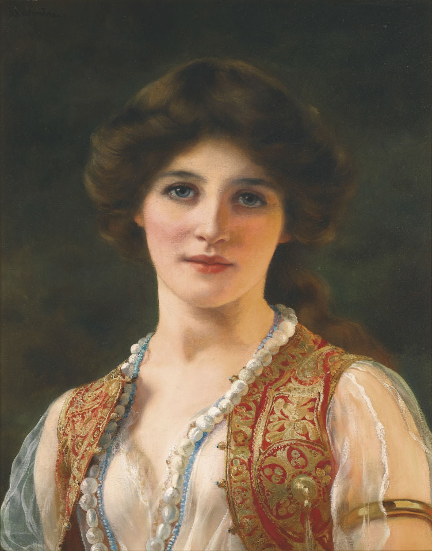 An Eastern Beauty, vintage artwork by William Clarke Wontner, 12x8" (A4) Poster