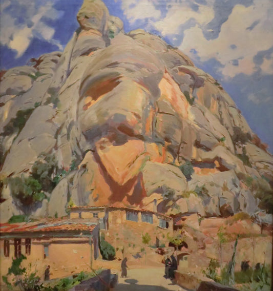 Los santos obradores (The Holy Offices), vintage artwork by Joaquin Mir  Trinxet, 12x8" (A4) Poster