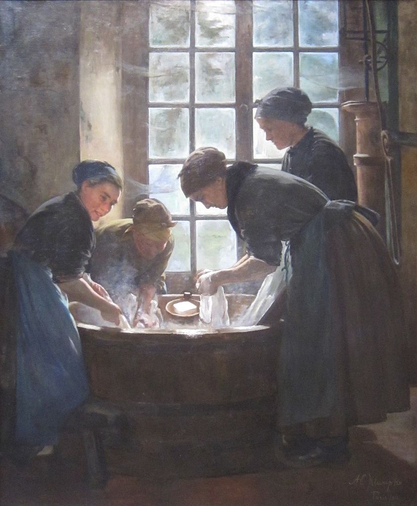 In the Wash-house by Anna Elizabeth Klumpke,A3(16x12")Poster