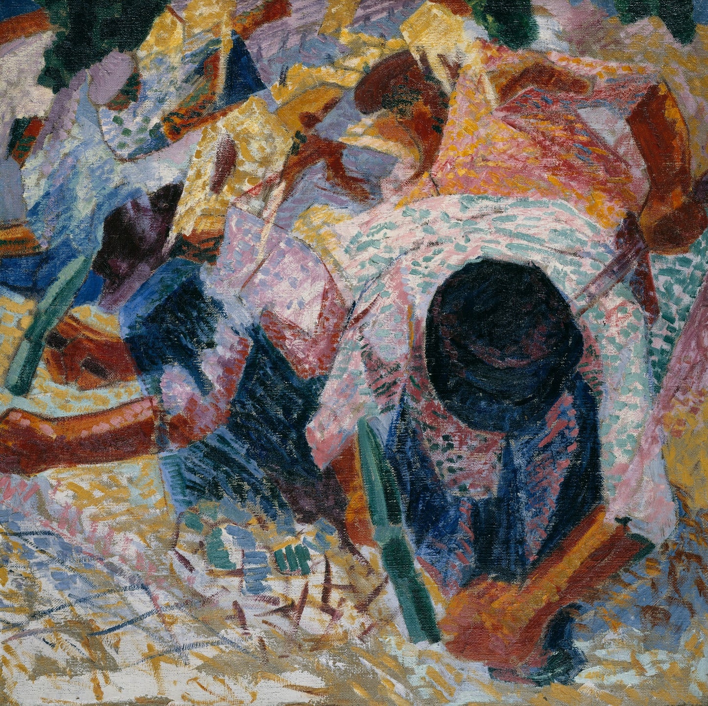 The Street Pavers by Umberto Boccioni,16x12(A3) Poster