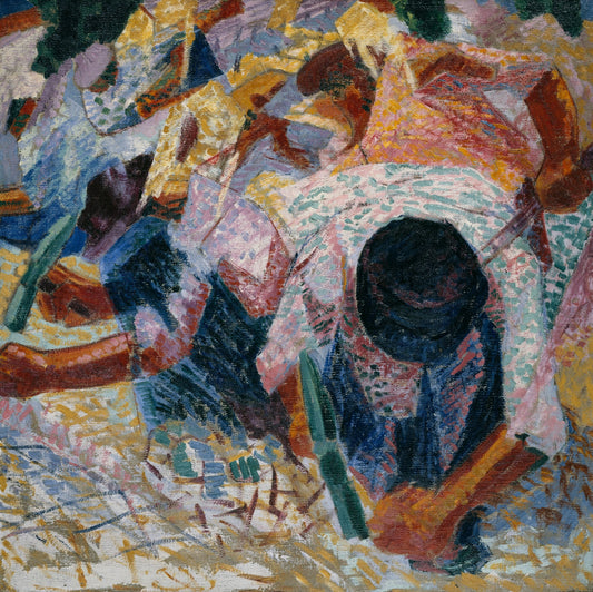 The Street Pavers by Umberto Boccioni,16x12(A3) Poster
