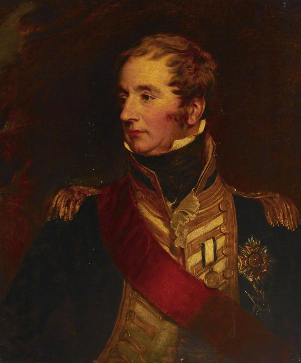 Admiral Sir George Martin, vintage artwork by Charles Landseer, A3 (16x12") Poster Print
