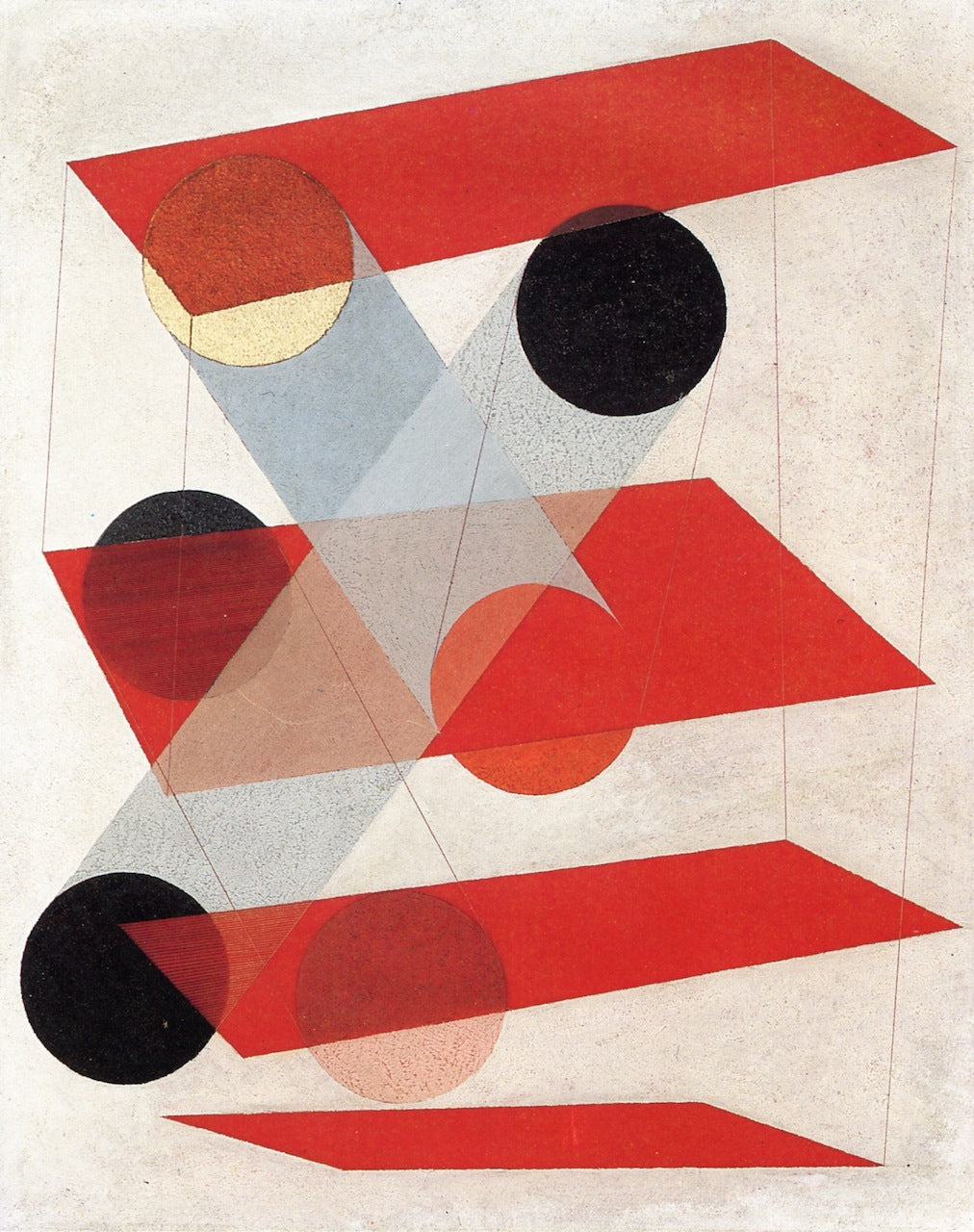Galalitbild (Gz III), vintage artwork by László Moholy-Nagy, 12x8" (A4) Poster