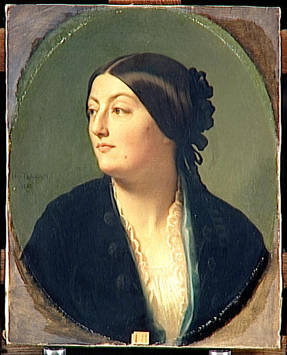 Jeannie Elisabeth, vintage artwork by Hippolyte-Jean Flandrin, A3 (16x12") Poster Print