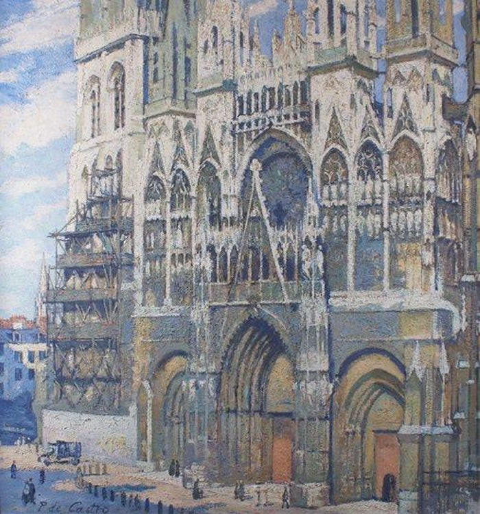 Cathedral of Rouen by Paul de Castro,16x12(A3) Poster