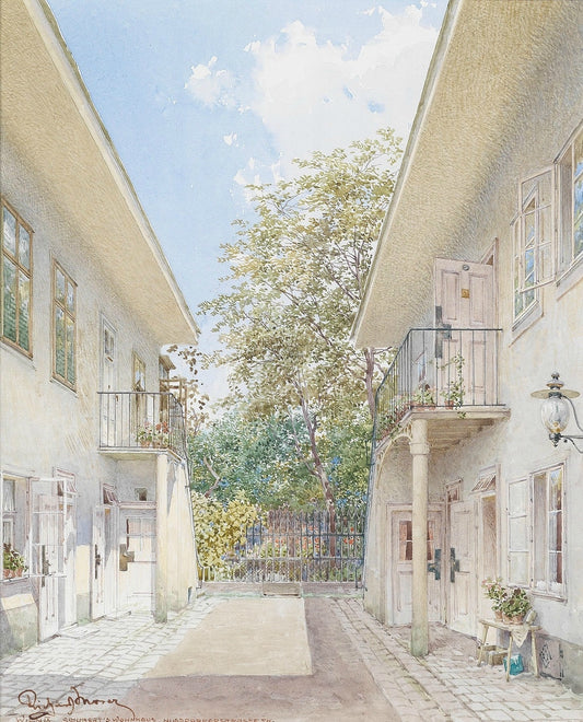 Schubert's House, Vienna by Richard Moser,16x12(A3) Poster