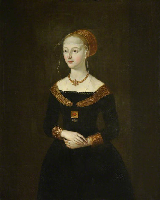 Elizabeth Woodville, Wife of Edward IV, vintage artwork by Thomas Hudson, 12x8" (A4) Poster