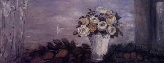 Bouquet at the Window, vintage artwork by Pierre Laprade, 12x8" (A4) Poster
