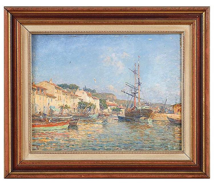 Martiques, France by Charles Malfroy,A3(16x12")Poster