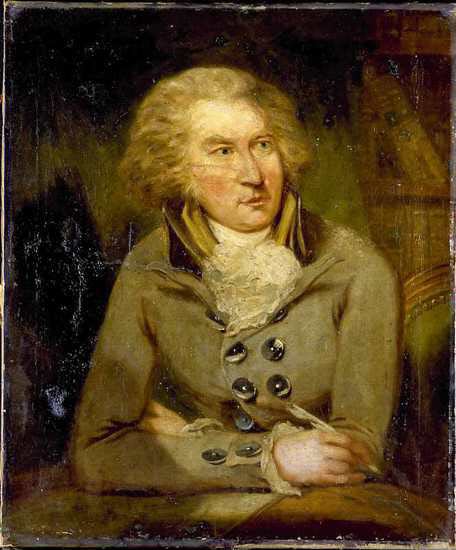 Portrait of Bernt Anker, vintage artwork by Carl Fredrik von Breda, 12x8" (A4) Poster