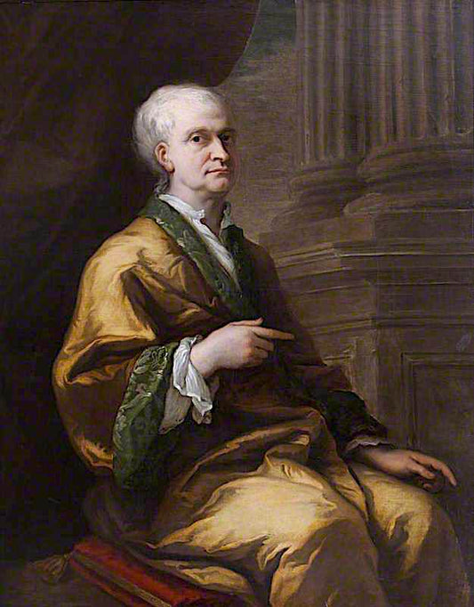 Sir Isaac Newton, vintage artwork by James Thornhill, 12x8" (A4) Poster