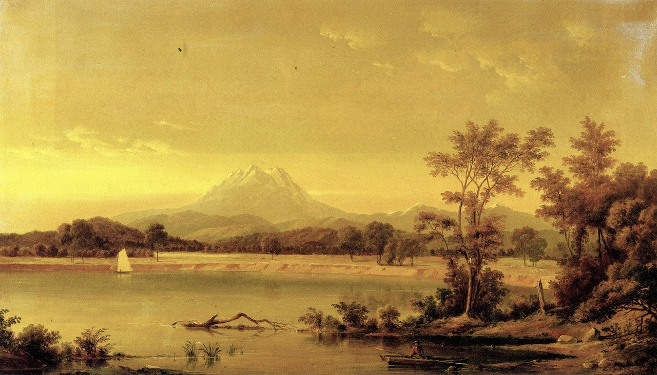 Mount Shasta, vintage artwork by Juan Buckingham Wandesforde, A3 (16x12") Poster Print