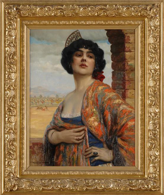 A Spanish Maja by Hans Hassenteufel,16x12(A3) Poster