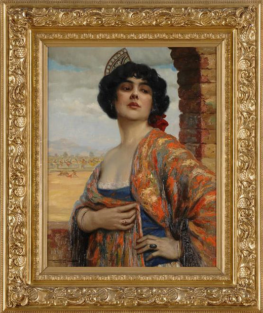 A Spanish Maja by Hans Hassenteufel,16x12(A3) Poster