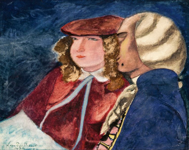 Les poupees, vintage artwork by Leon Spilliaert, 12x8" (A4) Poster