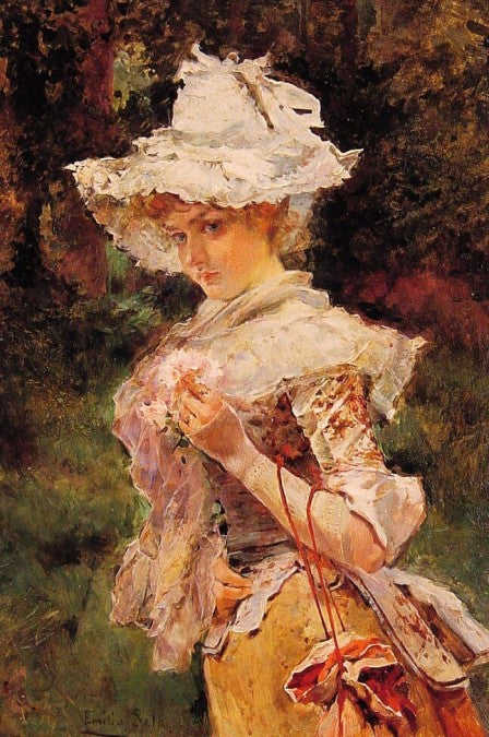 Dama, vintage artwork by Emilio Sala  Frances, 12x8" (A4) Poster