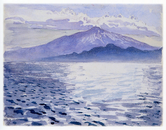 Etna, vintage artwork by Akseli Gallen-Kallela, 12x8" (A4) Poster