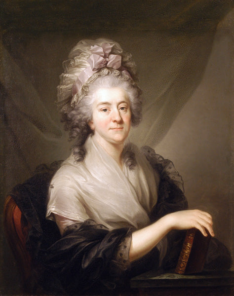 Portrait of Franciszka Rzewuska nee Cetner, vintage artwork by Marcello Bacciarelli, 12x8" (A4) Poster