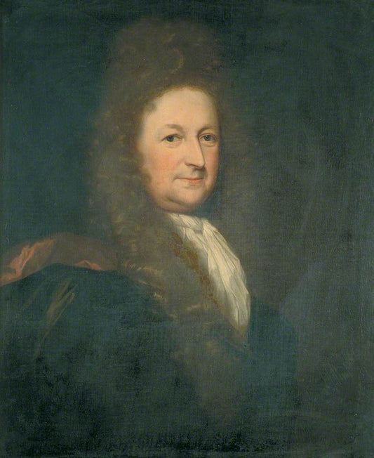 Sir Richard Levitt, Lord Mayor of London, vintage artwork by Godfried Schalcken, 12x8" (A4) Poster