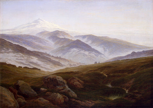 Riesengebirge, vintage artwork by Caspar David Friedrich, 12x8" (A4) Poster