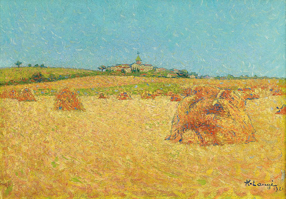 Les Meules by Achille Lauge,A3(16x12")Poster