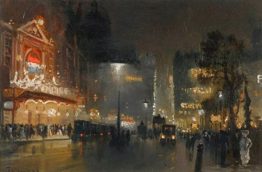 The Empire, Leicester Square by George Hyde Pownall,16x12(A3) Poster
