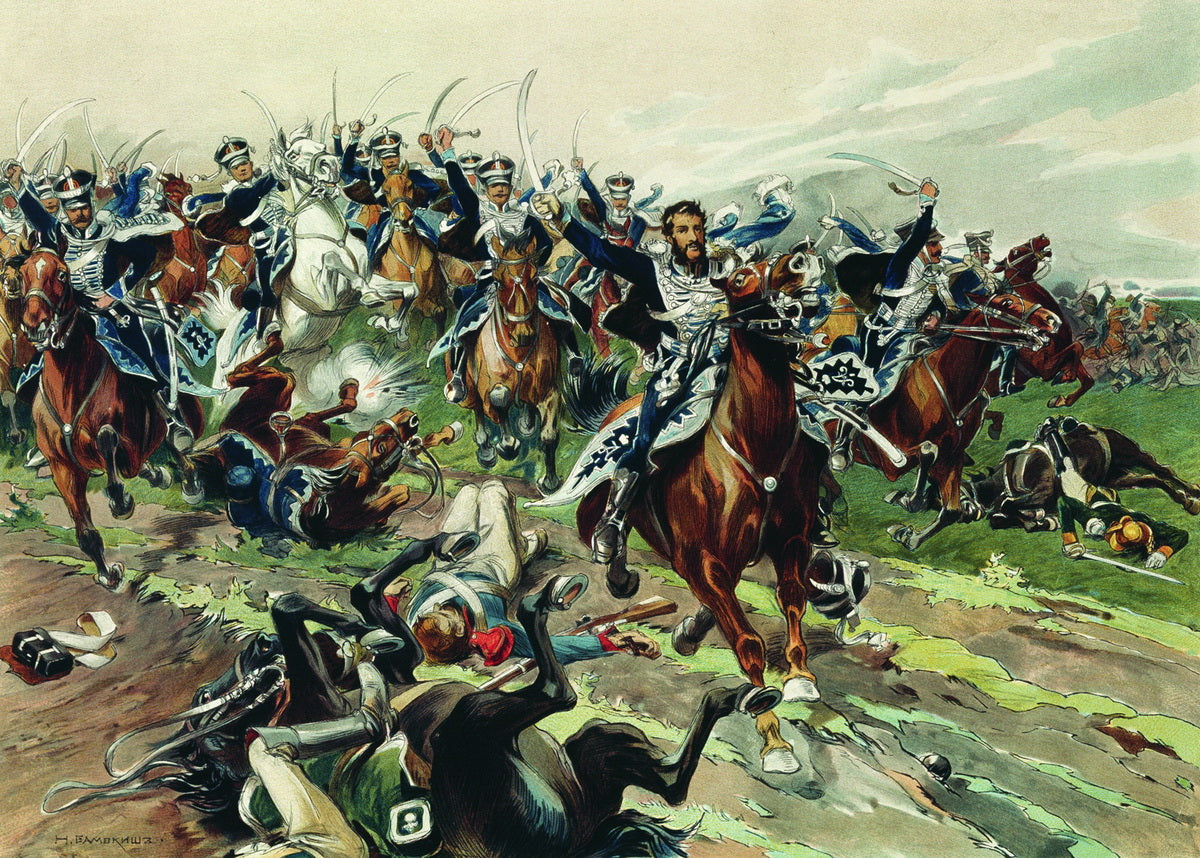 The Attack, July 20, 1812 by Nikolai Samokish,A3(16x12")Poster