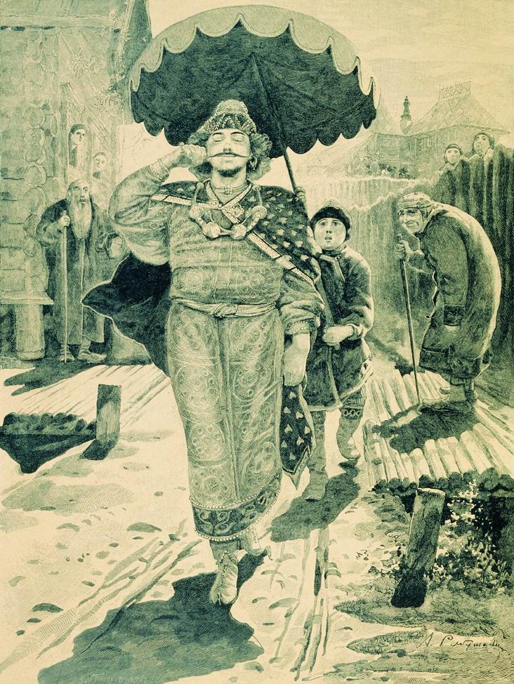 Churilo Plenkovich by Andrei Petrovich Riabushkin,A3(16x12")Poster