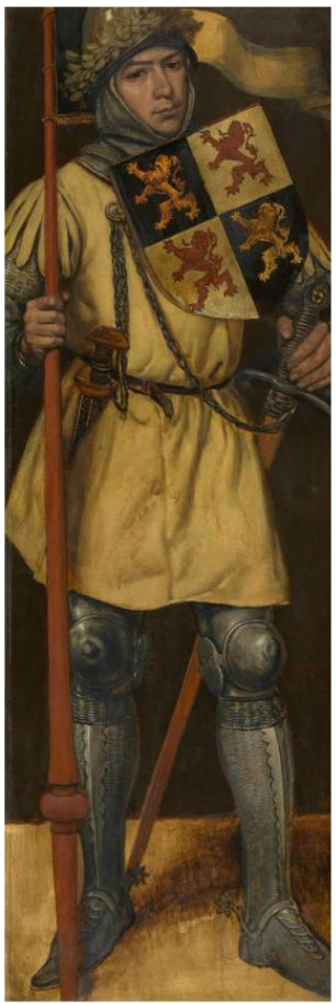 John I, Duke of Brabant, vintage artwork by Jan August Hendrik Leys, A3 (16x12") Poster Print