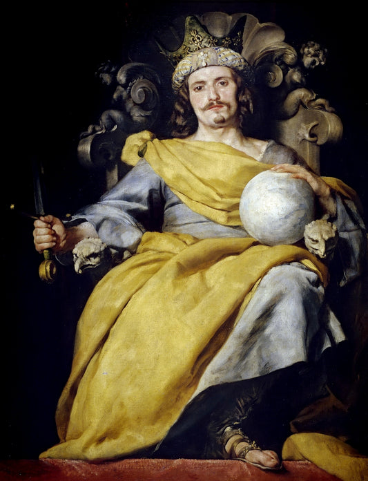 The King of Spain, vintage artwork by Alonso Cano, 12x8" (A4) Poster