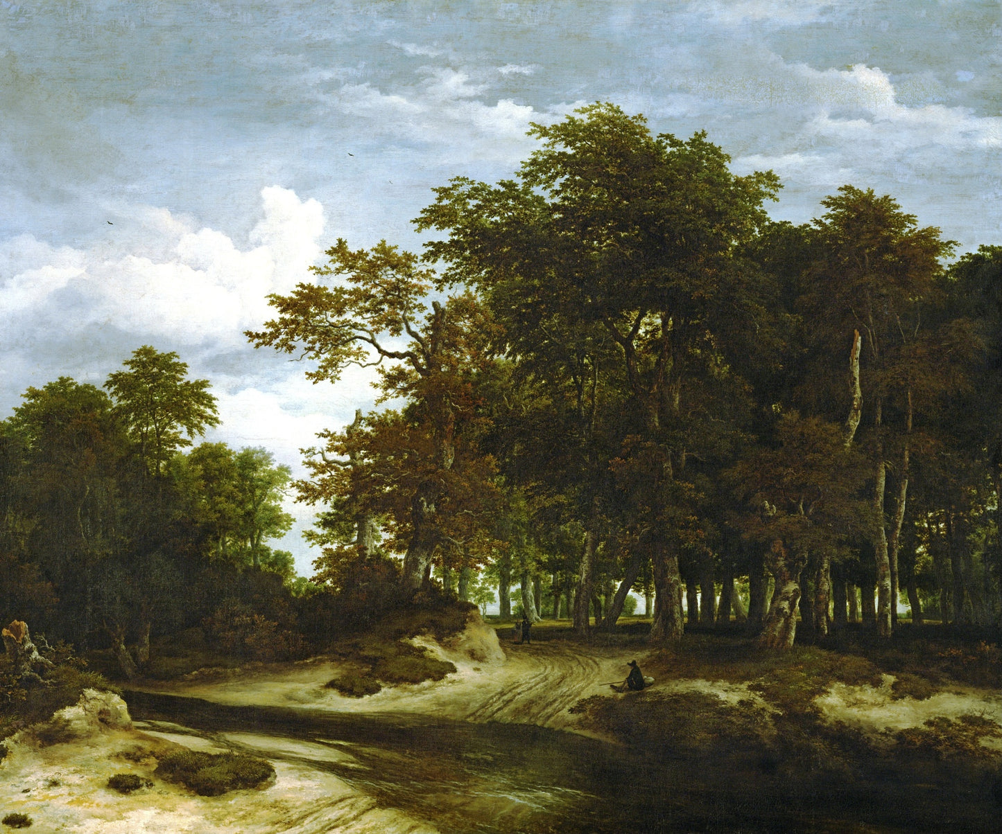 The Great Forest, vintage artwork by Jacob van Ruisdael, 12x8" (A4) Poster