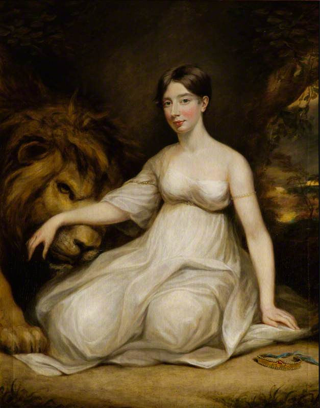 Mary Margaret Clarke, Wife of Sir Andrew Leith-Hay, vintage artwork by James Northcote, 12x8" (A4) Poster