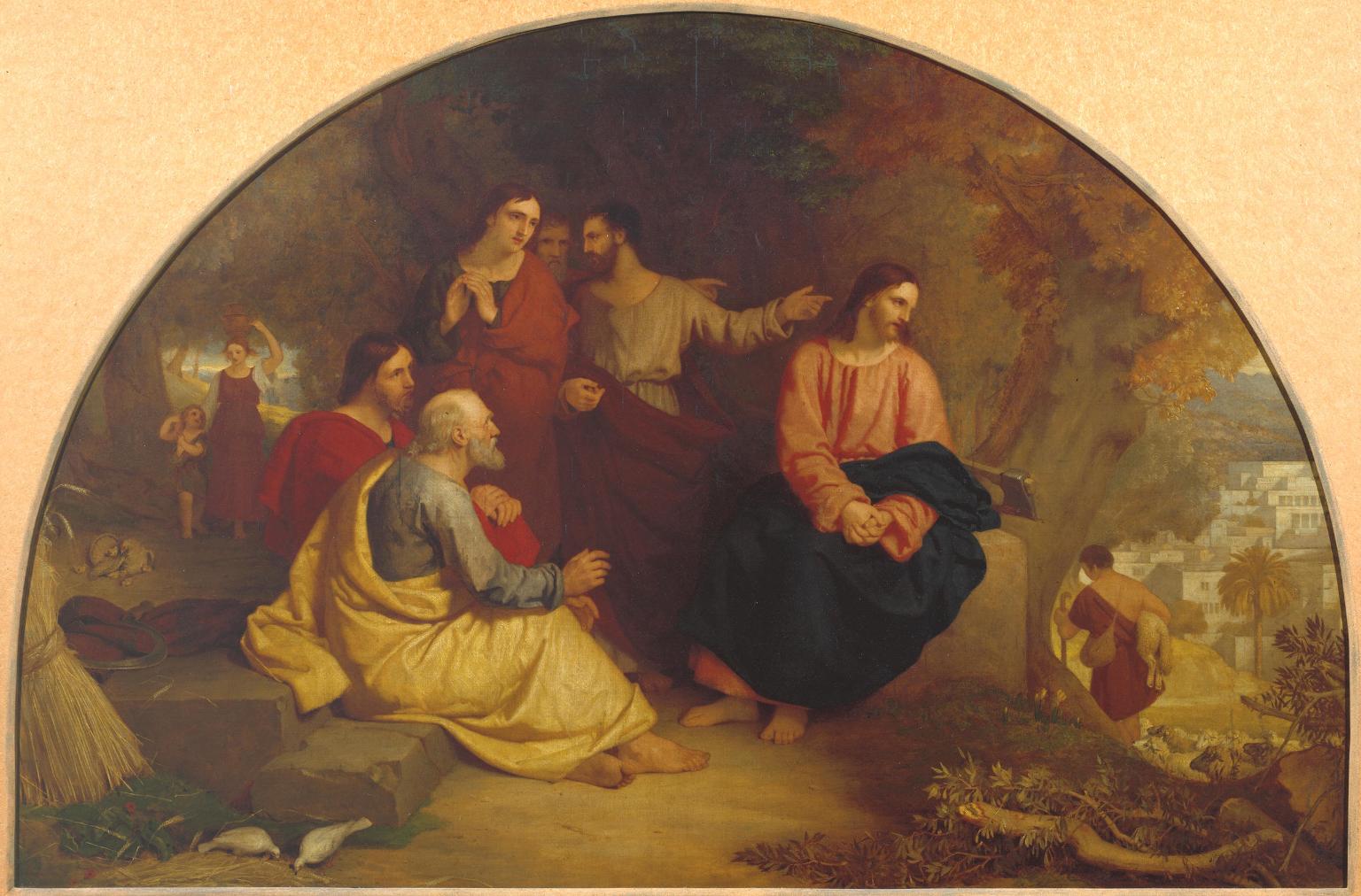 Christ Lamenting over Jerusalem, vintage artwork by Sir Charles Lock Eastlake, RA, A3 (16x12") Poster Print