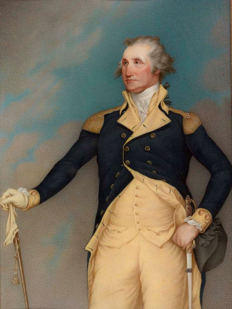 General George Washington, vintage artwork by John Trumbull, 12x8" (A4) Poster