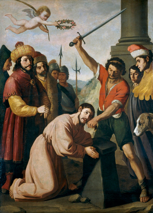Martyrdom of Saint James, vintage artwork by Francisco de Zurbarán, 12x8" (A4) Poster