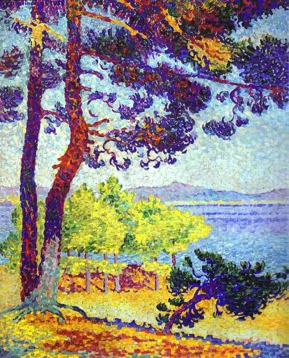 Apre-midi a Pardigon, vintage artwork by Henri-Edmond Cross, 12x8" (A4) Poster