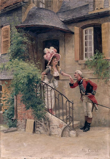 The Kissing Hand by Leon Girardet,A3(16x12")Poster