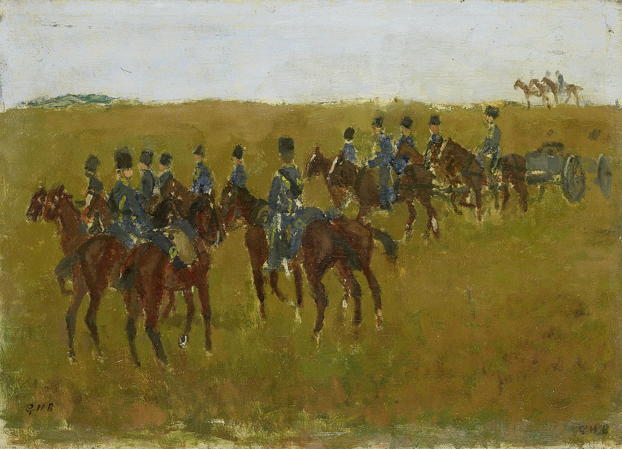 Artillery on Maneuver, vintage artwork by George Hendrik Breitner, 12x8" (A4) Poster