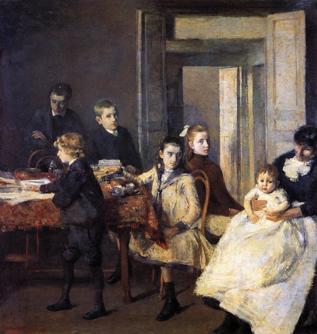 ildren of Francois van Rysselberghe by Theo van Rysselberghe,A3(16x12")Poster