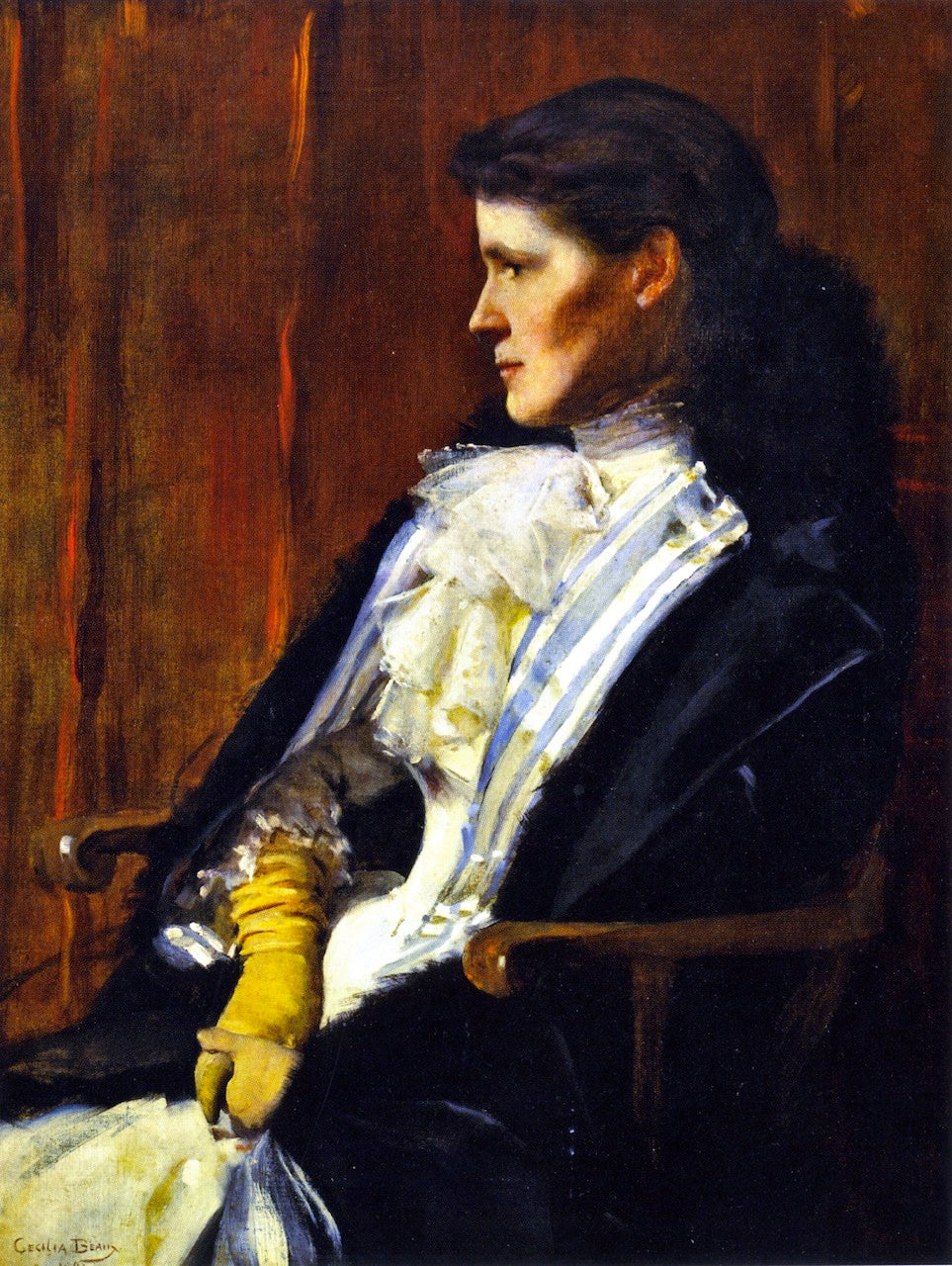 Mrs. Henry S Drinker (Aimee Ernesta Beaux) by Cecilia Beaux,A3(16x12")Poster