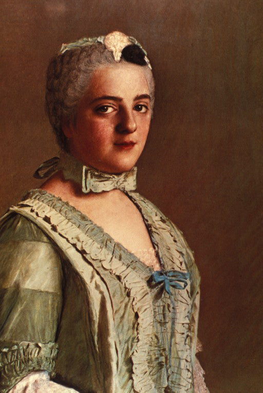Louise of France, vintage artwork by Jean-Étienne Liotard, 12x8" (A4) Poster