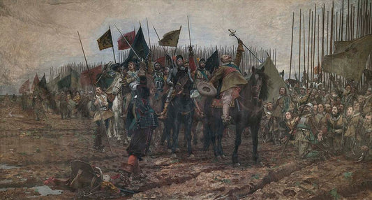 Gustaf II Adolf before Battle of Lützen, vintage artwork by Nils Forsberg, 12x8" (A4) Poster