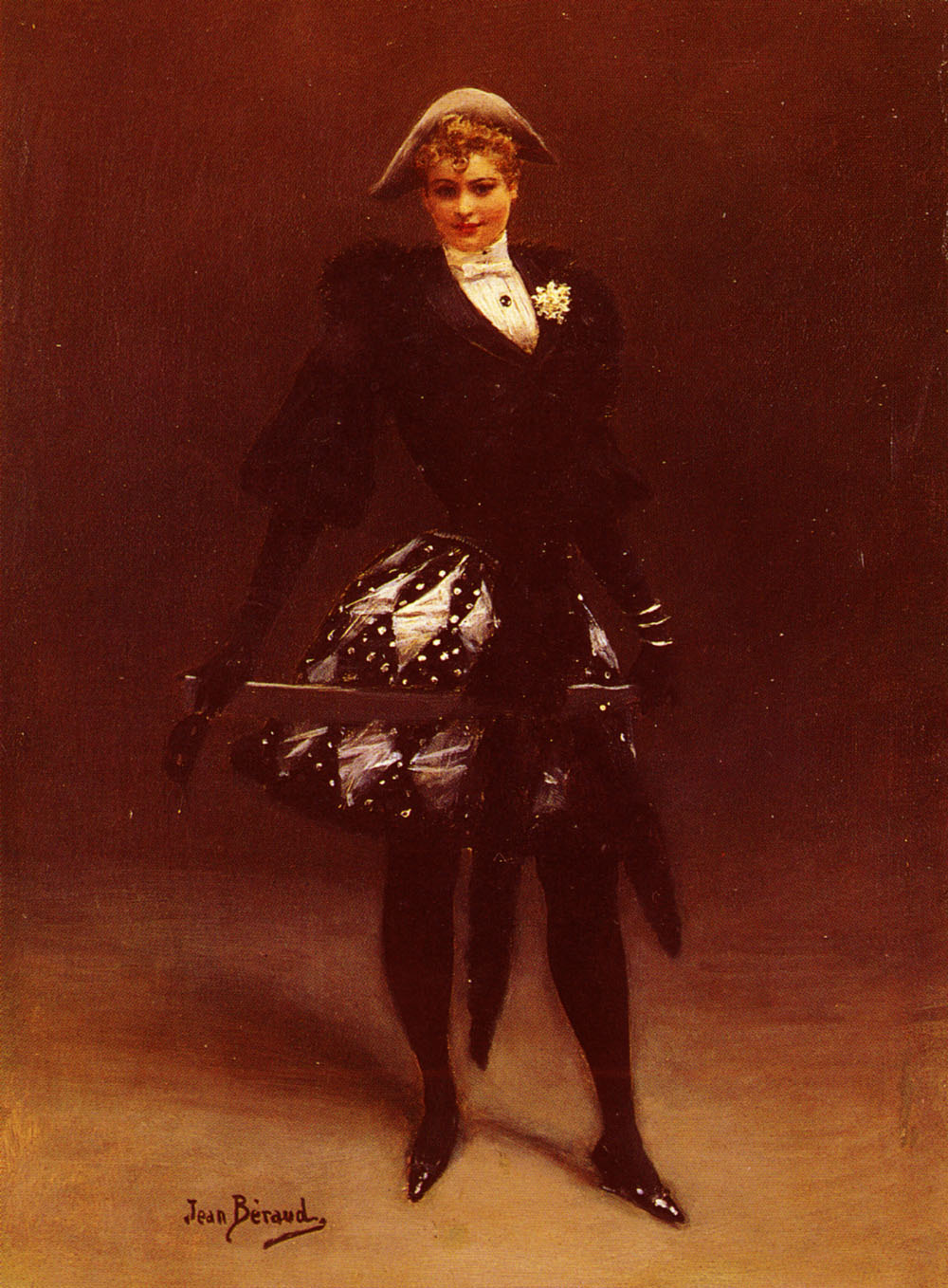 La Pierette, vintage artwork by Jean-Georges Beraud, 12x8" (A4) Poster