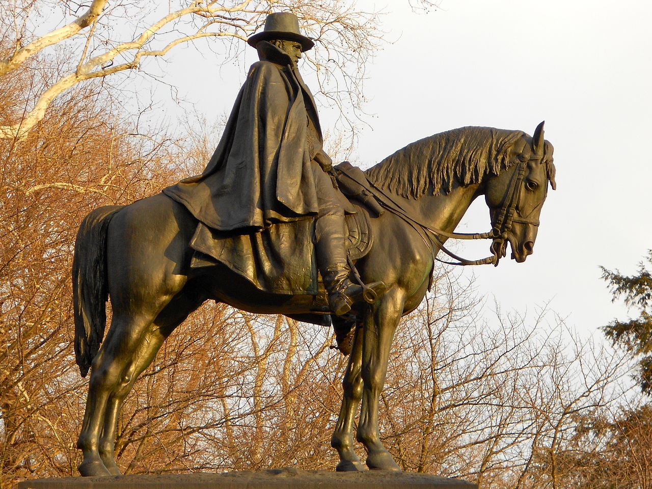 Ulysees S Grant (1822-1885) Memorial (Philadelphia), vintage artwork by Daniel Chester French, 12x8" (A4) Poster