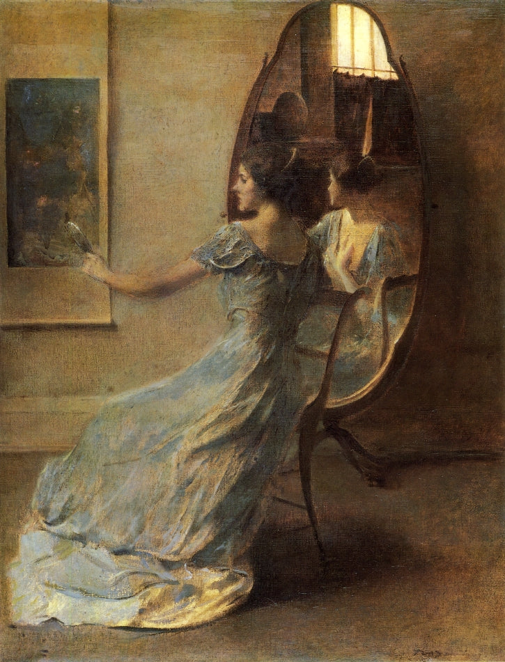 Before the Mirror by Thomas Wilmer Dewing,A3(16x12")Poster