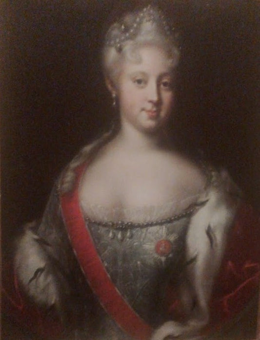 Elizabeth of Russia, vintage artwork by Johann Heinrich Wedekind, 12x8" (A4) Poster